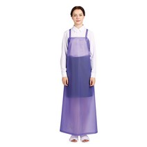 THE앞치마 우레탄 방수 H형 앞치마 대, 퍼플, 1개