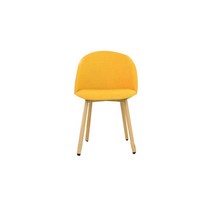 지엠퍼니처 에그 인테리어 카페 디자인 식탁의자, 옐로우 PU, 1개