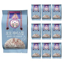 바비브레드 꼬꼬 라이스칩, 10개, 블루베리 + 사과 + 유산균 혼합맛, 10g