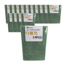 데코즈인 다목적수세미 그린 소, 1개, 15개입