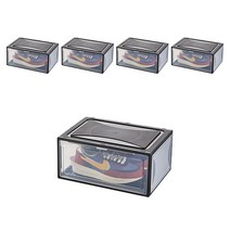 다니즈 와이드 신발보관함 블랙, 5개