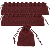 컬러 마소재 포장 주머니 중, 레드, 20개