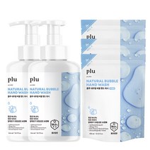 플루 내추럴 버블 핸드워시 본품 500ml x 2p + 리필 450ml x 3p 세트 플로럴향, 1세트