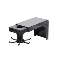 다용도 360도 조리도구 국자 거치대 6구, 블랙, 1개