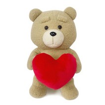 드림월드 19곰 빅 하트 테드 곰 인형, 30cm, 혼합색상
