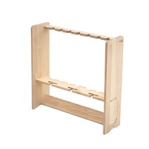 로드 7구 릴 3구 멀티 낚시대 거치대, 원목색