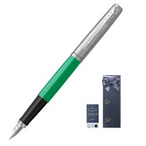 파카 조터 CT 만년필 + 카트리지 기프트세트, F, 오리지널 그린