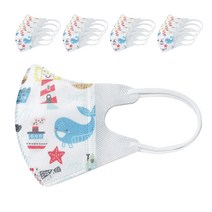 러블리앙즈 3D 입체 유아 마스크 C6 해양 초소형 1~3 세, 10매입, 3개