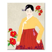 아디코 캔버스 DIY 명화 그리기 40 x 50 cm, 단아한 여인(PK11)