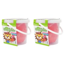 토단교재 하비클레이 2p, 빨강, 500g