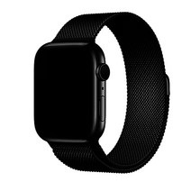 이스트링 ES 애플워치 3 / 4 / 5 / 6 / 7 SE 밀레니즈 루프 스트랩 42 / 44 / 45, 블랙, 1개