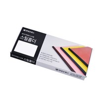 현대오피스 페이퍼프랜드 제본기 SB-170 전용 소모품 스틸홀더 24개입, 레드, 12mm