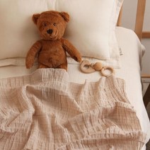 쉐베베 여름 플러피 홑겹블랭킷, 베이지