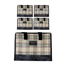 미소 체크 2500 타포린 쇼핑백 5p, 랜덤발송