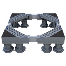 제이에스 드럼 일반 세탁기 싱글프레임 받침대 8발, 1개