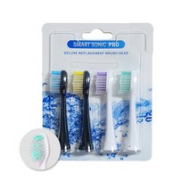 스마트소닉 프로 음파칫솔 RLT211 RLT231 전용 칫솔모 리필모 일반형 4p, SS-100, 1개
