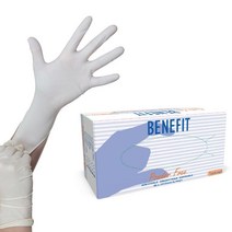 benefit 라텍스 장갑 XS, 화이트 아이보리, 미니(XS), 1개