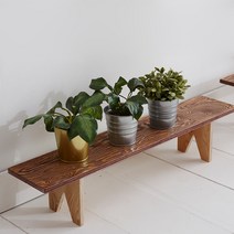 보네르스토리 낙엽송 화분받침대 1000 x 200 x 200 mm, 초코, 1단