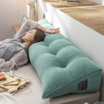 에이치아이 삼각 등받이 침대 헤드 쿠션 H30, 민트(H30 120MT)