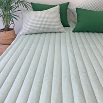 누블 데일리 순면 미끄럼방지 고무밴딩 사계절 패드, 민트