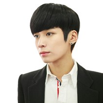 가발나라 남성용 유러피안 댄디컷 세미가발, 애쉬블랙, 1개