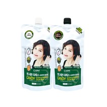 C2M 캔디 세븐 티에스 트리트먼트 칼라 크림 염모제 1제 400ml + 2제 400ml, 다크브라운, 1세트