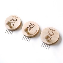 레몬아트 우드 앤 레이저각인 감성 플러스 걸이개 꼭꼬핀형 3종 세트, 마킹A, 1세트