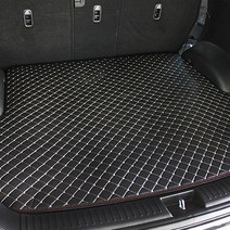 지엠지모터스 그랜져IG 퀼팅 가죽 4D 트렁크 카매트, 블랙, 현대