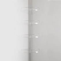 데코즈인 가이드 코너선반 4단, 투명, 1개