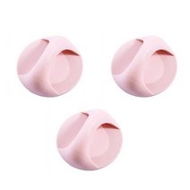 다용도 접착식 만능 손잡이 핑크, 3개