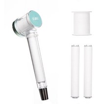 유로 2중 염소 제거 메가수압 필터 샤워기 + 헤드필터 + 핸드필터 2p 세트 그린
