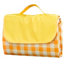 블루팩토리 체크 피크닉 매트 BF144, 옐로우