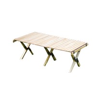 알래스카블랙 캠핑 우드 롤테이블 1000, 내추럴