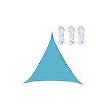 아리아즈 테라스 차양막 3 x 3 x 3 m, 블루, 1개