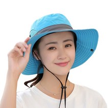 큐에스 여성용 등산모자, 블루
