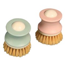 베러바이즈 원형 손잡이 수세미 솔 2종 세트, 1개입, 1세트