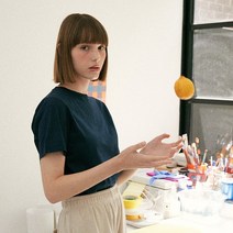 블랭크공삼 여성용 cotton silket t-shirt