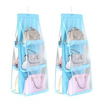 스마트 6단 가방정리함 스카이블루, 2개