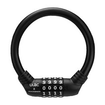 락브로스 자전거 전동킥보드 도난방지 자물쇠 A600T, 1개, 블랙