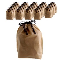 부직포 복주머니 더스트백 10 x 19 cm 25p, 카라멜, 1개