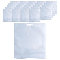 부직포 손잡이봉투 쇼핑백 30 x 40 cm 25p, 화이트, 1개