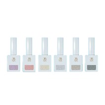 진비 아이비 미드나잇코코 야광펄 컬러젤 6종 세트 11ml, 혼합색상, 1세트