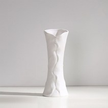 리버그린 깔끔한 화이트 색상의 세라믹 오브제 화병, C타입