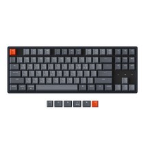 키크론 K8 WHITE LED 블루투스 무선 기계식 키보드 적축, 텐키리스