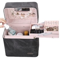 마인디 휴대용 대용량 다층 멀티 슬림 화장품 케이스 메이크업 박스 가방 682 M210708-13