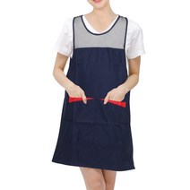 SF패션 어깨 등 메쉬 원피스 앞치마 M SFLA69, 빨주곤색검, 1개