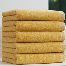 기라로쉬 소프트 갤러리 호텔 타월 200g 30수 뱀부, 그린옐로우, 5개