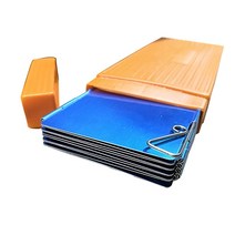 캠핑 휴대용 접이식 10단 버너 바람막이, 블루, 1개