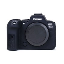 CANON EOS R6 카메라 실리콘 바디보호용 케이스 블랙, 1개