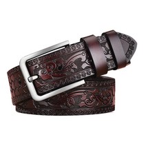 남성 쉐이프 장식 가죽 벨트 GH74_RD_366